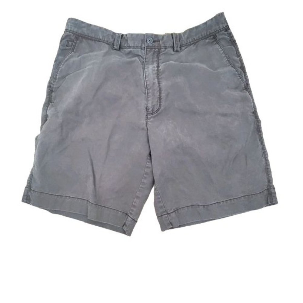 Tommy Bahama Gray Flat Front Men Shorts